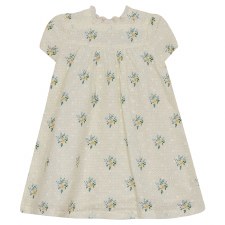 Eyelet Dress W/ Scalloped Trim