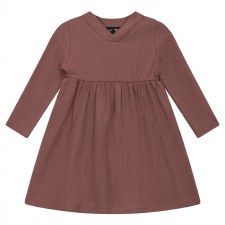 Ribbed Vneck Dress