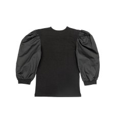 Puff Sleeve Teen Top Black L(2