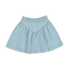 Denim Drop Waisted Skirt Chamb
