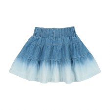 Dip Dye Tiered Skirt Denim 5T