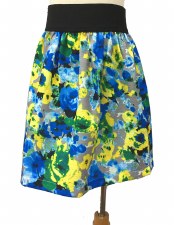 Floral Skirt Royal 4