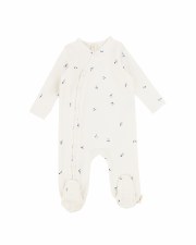 Poppy Footie Ivory/Pewter 3M