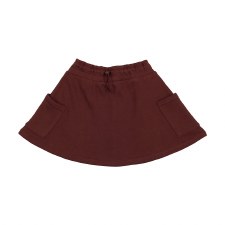 Sweatshirt Toggle Skirt Burgun