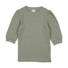 3/4 Rib Puff Sleeve  Green 16