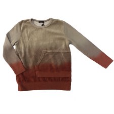 Dip Dye Velour Pocket Top Spic