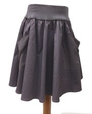 Cotton Skirt W/ Pockets Plum 6