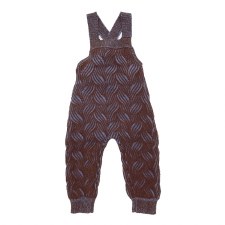 Textured Knit Overalls Coffee