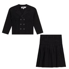 Girls Knit 2pc Black 7