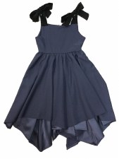 2 Layer Jumper W/ Bows Blue 8