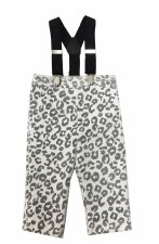 Spot Print Overalls Black/Silv