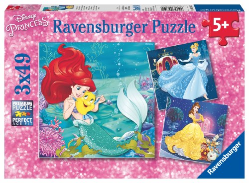 Princesses Adventure 3 x 49 pc