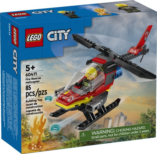 LEGO City Fire Fire Rescue Helicopter 60411