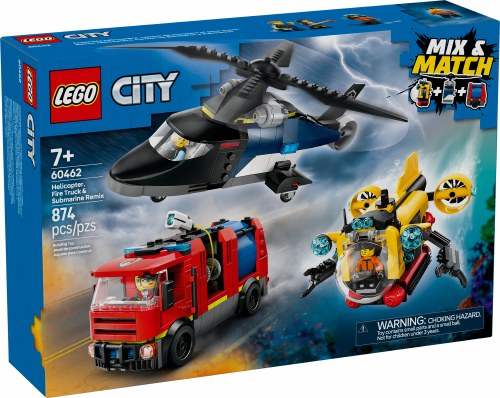 Helicopter, Fire Truck &amp; Submarine Remix 60462