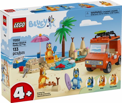 LEGO Bluey Bluey's Beach &amp; Family Car Trip 11202