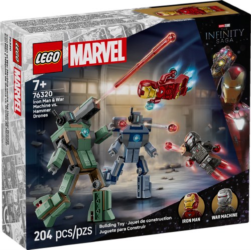 LEGO Marvel Super Heroes Iron Man &amp; War Machine vs. Hammer Drones 76320