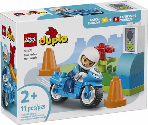 Blue Police Motorcycle 10471