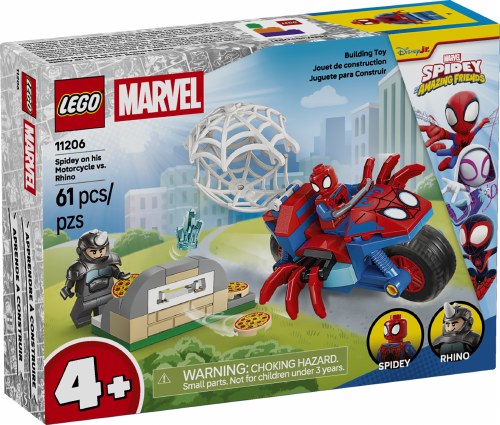 Spidey on his Motorcycle vs. Rhino 11206