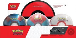 Pokeball Tin with 3 packs