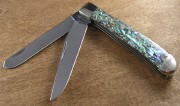 Case XX Trapper - Stainless Clip and Spey Blades - Abalone Handles - 12000