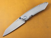 Ruike Framelock - 14C28N Sandvik Blade - Matte Gray Stainless Handle - P831SF