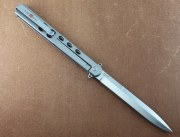 AMK4046 Messer Al Mar Slimline Quick-silver Framelock D2 Blade Titanium Handle 