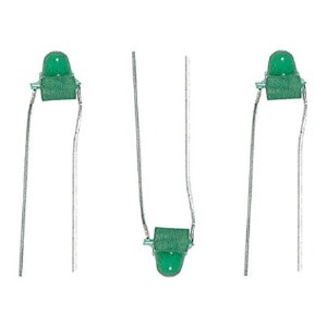1.5mm LED, Green 12pk