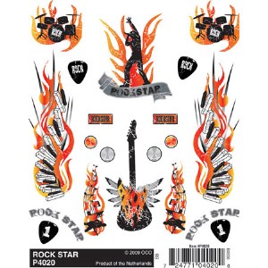 Dry Transfer Decals, Rock Star
