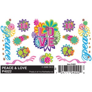 Dry Transfer Decals Peace&amp;Love