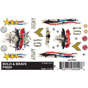Dry Transfer Decals Bold&amp;Brave