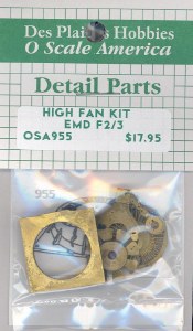 EMD 36" HIGH FAN KIT W/BLADES