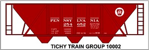 PRR H-30 Hopper Red Car