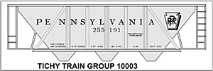 PRR H-30 Hopp Gray Car Roman