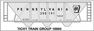PRR H-30 Hopp Gray Car Gothic