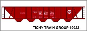 PRR H-32 Covered Hopp Red Car