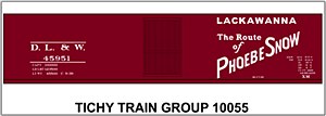 DL&amp;W 40' Steel Boxcar
