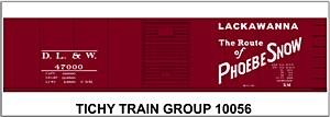DL&amp;W 40' Steel Boxcar