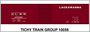 DL&amp;W 40' Steel Boxcar No Logo