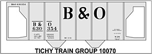 B&amp;O N-38 Covered Hopper