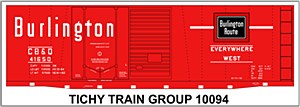CB&amp;Q 40' DD Steel Boxcar