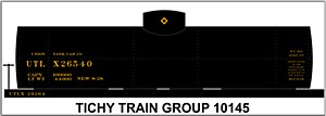 UTLX 10,000 GAL USRA TANK CAR