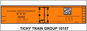 PFE WP 40' WOOD REEFER DECAL