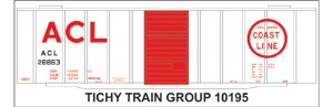 ACL 40' STEEL BOXCAR DECAL