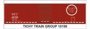 ACL 40' STEEL BOXCAR DECAL