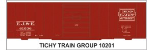 EJ&amp;E 40' STEEL BOXCAR DECAL