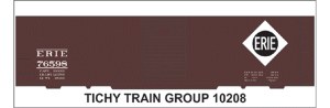 ERIE 50' STEEL BOXCAR DECAL