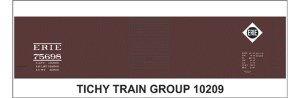 ERIE 50' STEEL BOXCAR DECAL