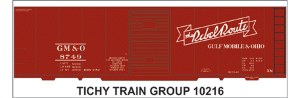 GM&amp;O 40' STEEL BOXCAR DECAL