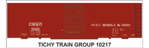 GM&amp;O 40' STEEL BOXCAR DECAL