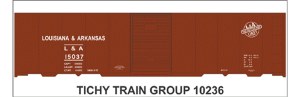 L&amp;A 40' STEEL BOXCAR DECAL